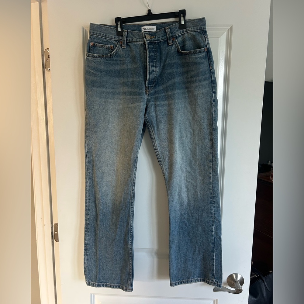 Zara Men's Straight Blue Jeans